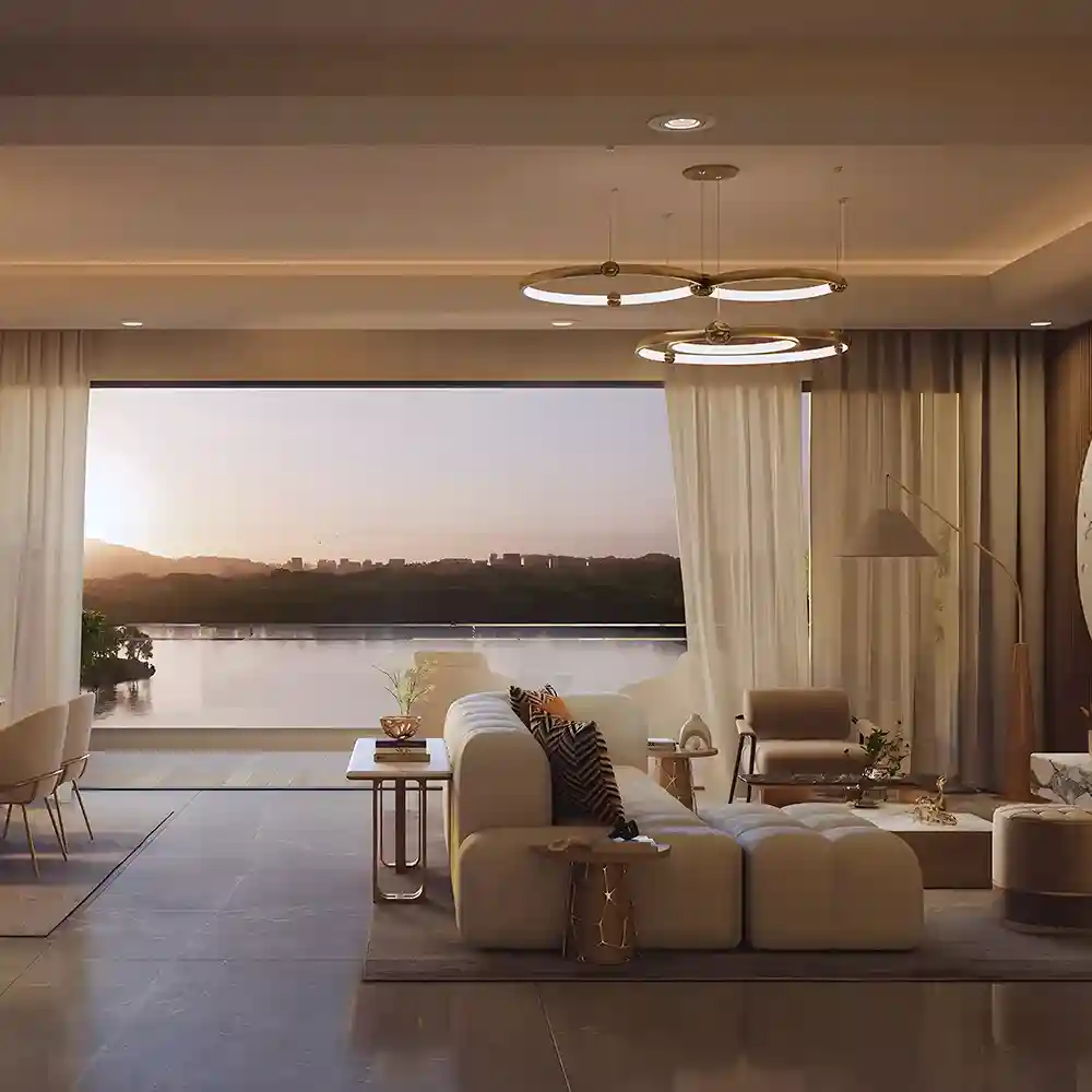 Open Concept Coastal Living and Dining